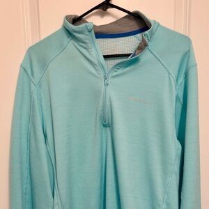 Vineyard Vines Light Blue Zip Up Sweater